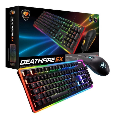 Kit Gamer Teclado Mecánico + Mouse Cougar Deathfire Ex Rgb 