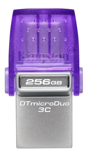 Pendrive Kingston Datatraveler Microduo 3c 256 Gb 3.2 Gen 1