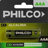 Pila Alcalina Aaa Philco X Unidad