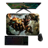 Mouse Pad Gamer 60x40cm League Of Legends Vi Emboscada 1