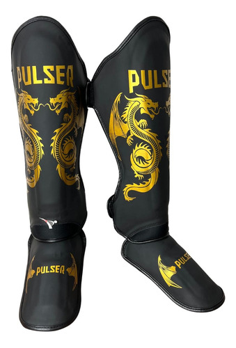 Caneleira Muay Thai Kickboxing Protetor Canela G 30mm Pulser