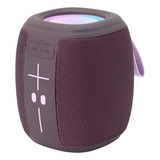 Misik - Bocina Bluetooth Portatil - Luz Led - Usb, Sd Y Fm Color Morado