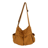 Bolso Lona Con Hombro Para Mujer Estilo Ropa Trabajo Retro