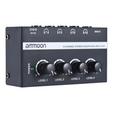 Ammoon Ha400 Ultracompacto 4 Canales Mini Audio Estéreo