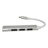 Adaptador Multipuerto Tipo C X4 Puertos Usb 2.0 3.0 Portátil