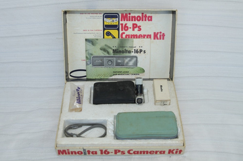 Máquina Fotográfica Antiga Minolta 16 Ps Camera Kit