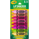 Lip Smacker Crayola Lip Balm Party Pack 8 Pzs Sabores Import