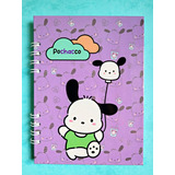 Libreta Pochacco Kawaii Modelo 1/ Pasta Dura: 100 Hojas