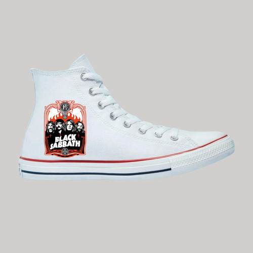 Tenis Converse Chuck Taylor All Star Bota Black Sabbath 869b