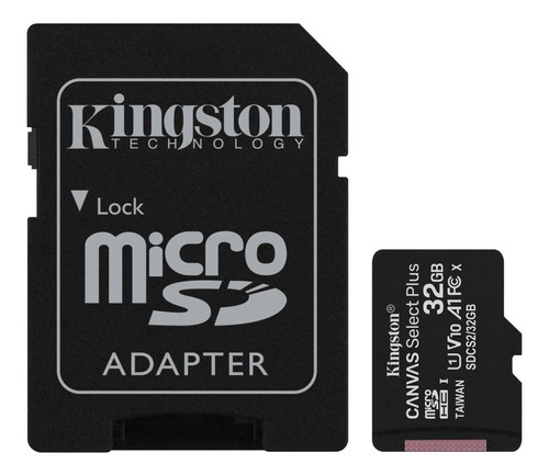 Tarjeta Memoria Kingston 32gb Canvas Select Plus C/adaptador