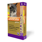 Combo Advocate Gatos 0,8ml De 4kg A 8kg - 3 Pipetas