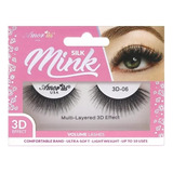 Pestañas Postizas Mink 3d Profesionales Naturales Amor Us Color 3d Silk Mink 6 Espesor 10 Mm Largo 10 Mm Tipo De Curvatura D