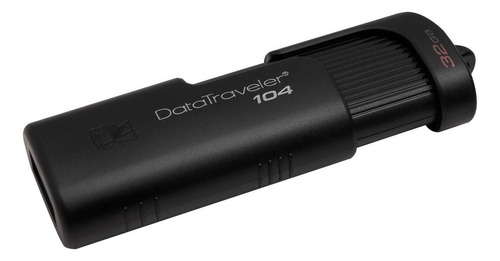 Memoria Usb Kingston Datatraveler 104 Dt104 32gb 2.0 Negro