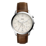 Relógio Fossil Neutra Fs5380 Cronógrafo Para Homens, Aço/mar