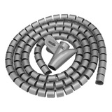 Organizador De Cables De Tubo En Espiral Flexible Silver Wir