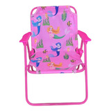 Cadeira De Praia Infantil Rosa De Oxford 53cm X 25cm X 30cm