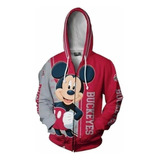 Disney Mickey Mouse Sudadera Con Cremallera Impresión 3d