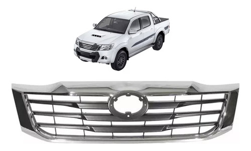 Parrilla Delantero P/toyota Hilux 12 2013 2014 2015 Cromada