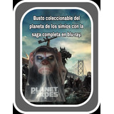 Colección Blu-rays Y Busto Del Planeta De Los Simios.