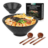 Set De 2 Cuencos De Cerámica Para Ramen De 60 Oz