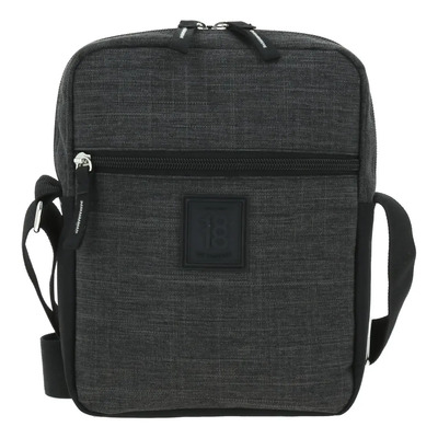 Crossbody Bandolera Grande Chenson 1818 Hop Para Hombre Acabado De Los Herrajes Níquel Color Negro Correa De Hombro Negro Diseño De La Tela Liso | Meses sin interés
