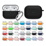 Capa Case Silicone Para AirPods Pro Mosquetão Gancho Luxo