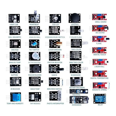 Kit De 37 Sensores Para Arduino, Pic, Rapberry | MercadoLibre