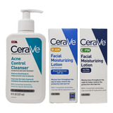 Cerave Kit De Cuidado Diario Hidratacion Y Limpieza Am-pm 