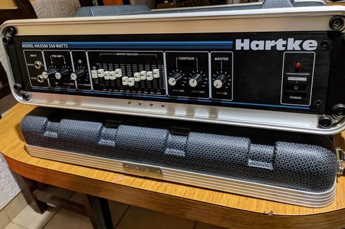 Amplificador De Bajo Hartke Systems Ha3500 350w + Anvil Case