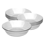 Set X12 Bowls Compoteras Vidrio Acquamarine Rigolleau