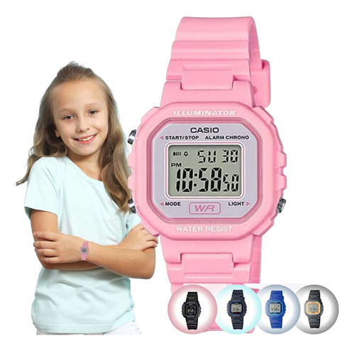 Relógio De Pulso Infantil Casio Digital Original Prova Dagua
