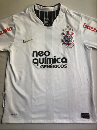 Camisa Corinthians Home Tamanho G Infantil C/ Detalhes
