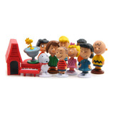 Set 12 Figuritas Snoopy Y Amigos / Figuras De Accion / X12