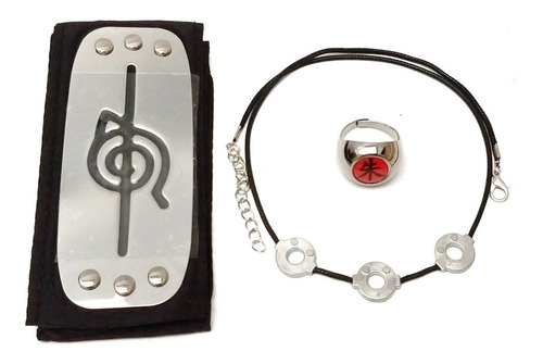 Naruto Shippuden Collar Anillo Itachi Bandana En Blíster