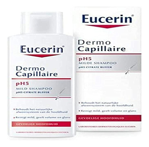 Eucerin Dermo Capillary Ph5 Champú Suave 13.5 fl Oz