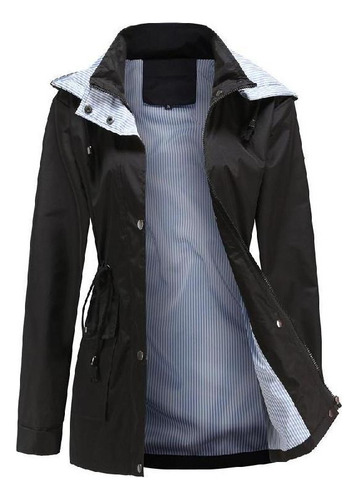 Hooded Detachable Trench Coat Women's Shelter