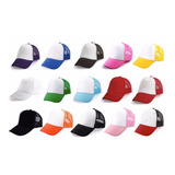 Gorra En Malla Trucker O Camionero Amplio Surtido De Colores