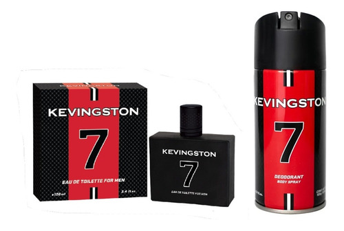Perfume Kevingston 7 For Men Hombre Edt 100 Ml + Deo 160 Ml