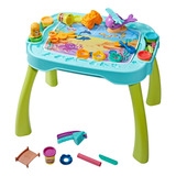 Conjunto De Massinha Play-doh Com Mesa Centro De Criatividade Completo F6927 Hasbro