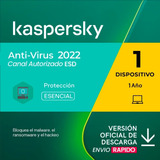 Antivirus Kaspersky Antivirus 1 Pc 1 Año