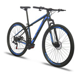 Mountain Bike Alfameq Atx Aro 29 19 27v Freios De Disco Hidráulico Câmbios Indexado Mtb Cor Preto/azul