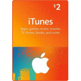 Tarjeta Itunes Apps Store 2 Usd Original Entrega Inmediata