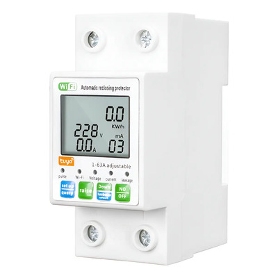 F . A Medidor Eléctrico De Voltaje Wifi Tuya Protector,cd