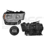 Faro Dodge Ram Pu 4000 2019 - 2022 Crom C/foco Halog Der