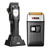 Kit Wmark Maquina De Corte Ng 2042 + Ng 996 Barbeador Shaver Cor Preto 110v/220v