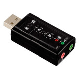 Tarjeta De Sonido Externa Usb 7.1 Adaptador Audio Microfono