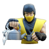 Busto Scorpion Tomando Mate Cebando Figura Pla Pixelados_