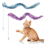 Juguete Gato Interactivo, 2pcs Varita De Juego Con Borla