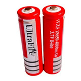 Baterías Pilas Pack X2 Recargable 4800mah Linternas Cree Led