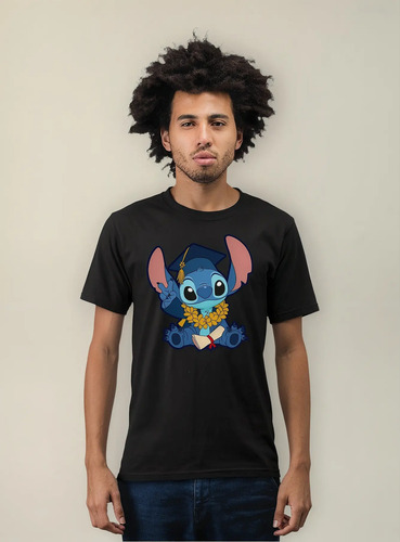 Playera Camiseta Stich Graduado Graduación